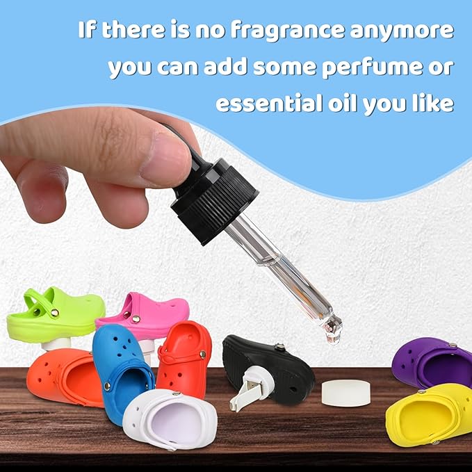 1 Pack Cute Shoe Shape Air Freshener Clip with 2 Refills, Replacement Pads (Green) Car Decor, Perfume Clip Accessories - Image 5
